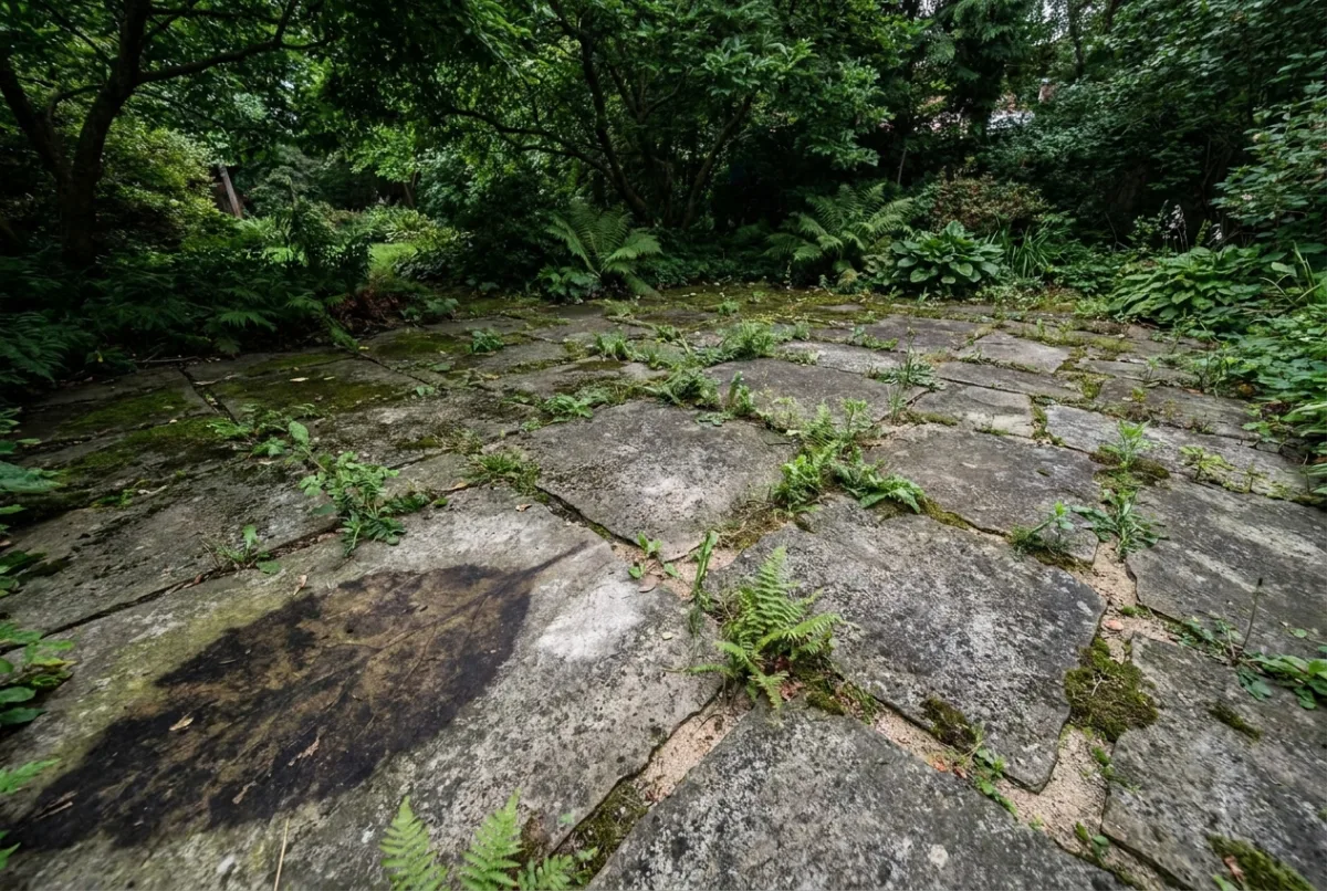 Illustrative image: Patio restoration before